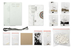 Klart набор для вышивания 10-503 Серьги круглые. Черно-белый орнамент 3.5 х 4 см