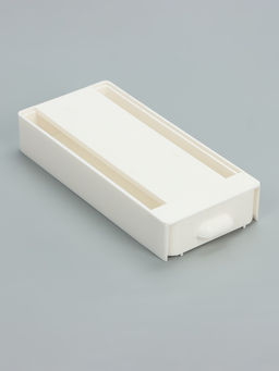 Ящик для хранения, скрытый потайной под стол, 20×9×4 см, белый