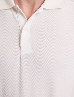 Beyaz Slim Fit Polo Yaka Ti__rt