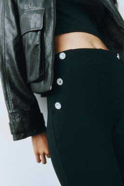 Leggings con botones decorativos - H&m фото 4