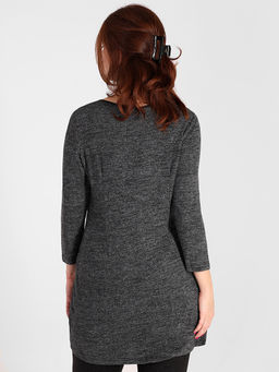 Туника темно-серая с карманами больших размеров - Almond фото 3