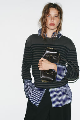 SHOULDER BAG WITH METALLIC DETAILS - Zara фото 2