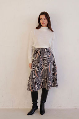 Юбка А-силуэта с принтом - Martichelli фото 2