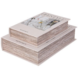 НАБОР ШКАТУЛОК-КНИЖЕК ИЗ 2-Х ШТ. 30Х21Х7/24Х16Х5 СМ - Lefard фото 4