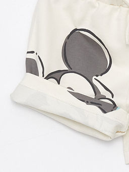Beli Lastikli Mickey Mouse Bask?l? Erkek Bebek ?ort - Waikiki фото 3
