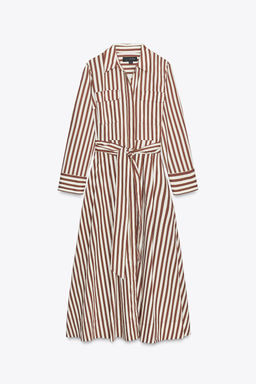 STRIPED SHIRT DRESS ZW COLLECTION - Zara фото 6
