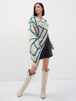 В составе шерсть и кашемир! теплый двусторонний палантин - Tantino фото 3