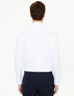 Белая базовая рубашка с длинным рукавом в современном стиле - Cacharel фото 8