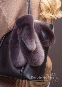 Варежки норка зефир