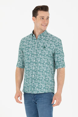 U. S. Polo Assn Мужская рубашка цвета хаки с длинным рукавом - U.s. polo assn фото 3