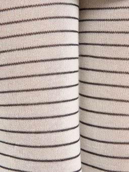 Цена за 3 пары! Колготки детские кремовые с рисунком в виде узких поперечных полосок - Mark formelle фото 5