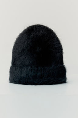 Gorro beanie mullido en mezcla de mohair
