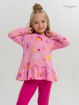 Костюм Алиса цветы барби-фуксия - Sovalina фото 15
