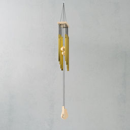 Музыка ветра «Спокойствие», металл, золото 8 трубок, 67 см