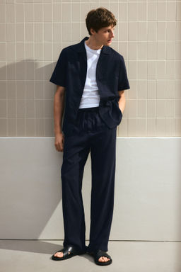 Pantal?n en mezcla de lino Relaxed Fit - H&m фото 4