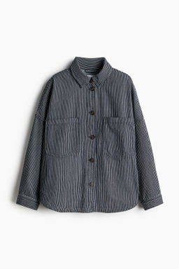 Chaqueta camisera de corte holgado