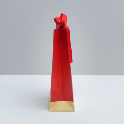 Пакет подарочный с лентой, упаковка, «Present», 13×23×7 см