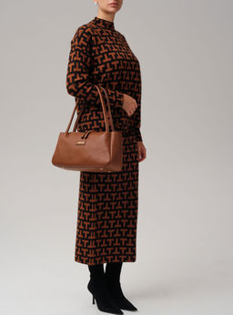 Кожаная сумка Deboro 31090 коричневый фундук