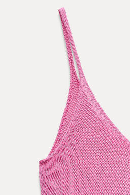 PLAIN STRAPPY KNIT TOP - Zara фото 7