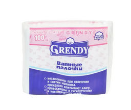 ГРЕНДИ ватные палочки (100шт) полиэтилен