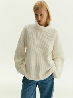 Свитер с высоким воротником из смесовой шерсти, B3042/veluma - Emka фото 2