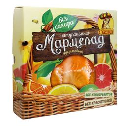 Мармелад на фруктозе «С апельсином, грейпфрутом,  лимоном»