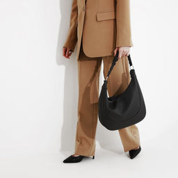 Сумка-мешок на молнии, наружный карман, длинный ремень, цвет тёмно-серый - Simaland фото 8