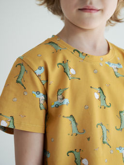 Футболка для мальчика Крокодил, серый - Lesi kids фото 24