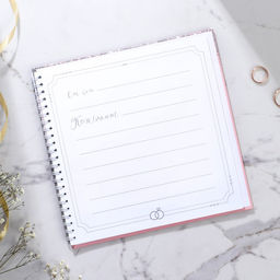 Книга пожеланий Розовая с блёстками, на пружине - Долго и счастливо фото 3