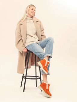 Ботинки EDART 307.florida be.мандарин замша/шерсть - Ed'art фото 13