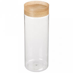 "Palermo" Банка для сыпучих продуктов пластмассовая 1,5л, прозрачный (Россия)