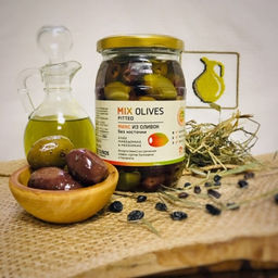 Микс из оливок (L) без косточки в рассоле, Греция, ст.банка, 350г - Evros фото 11