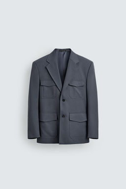 BLAZER TRAJE BOLSILLOS / Azul - Zara фото 6
