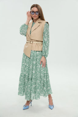 Костюм NIKVA н1043-1 мята и крем-брюле