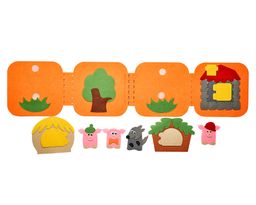Дидактический коврик Книжка-игралка Три поросенка - Smiledecor фото 4