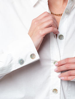 Блузка over-size из премиального хлопка-вуали - Vilatte фото 10