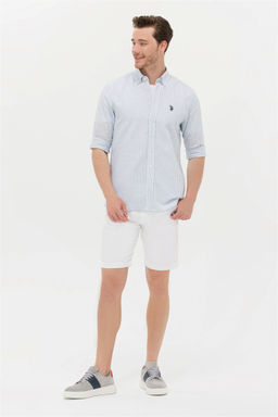 Мужские белые тканые шорты - U.s. polo assn фото 8