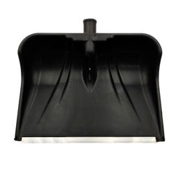 Лопата снеговая "Снежная королева" п/эт. черная, с алюм.накл.,без черенка, d тулейки 32мм, 445х330мм