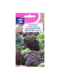 Набор семян Молодило "КАМЕННЫЙ ЦВЕТОК", смесь, 5 шт.