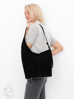 Сумка женская кожаная 1007M black Polina&Eiterou