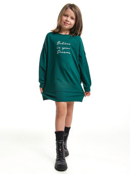 Платье миди стильное для праздников и утренников UD 8054 т.зеленый - Mini maxi фото 6