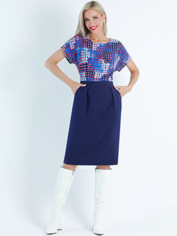 Платье 2в1 темно-синее - Dstrend фото 6