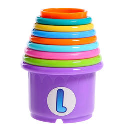 Развивающая игрушка Пирамидка-стаканчики: Милота, 9 предметов - Iq-zabiaka фото 2