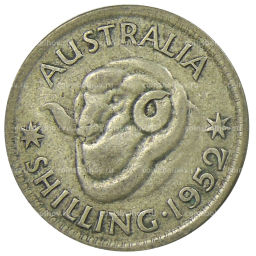 1 шиллинг 1952 года Австралия