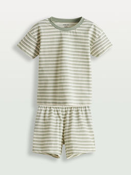 ?izgili Erkek Bebek ?ortlu Pijama Tak?m