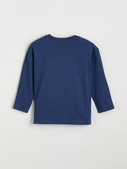 Bisiklet Yaka New York Bask?l? Erkek ?ocuk Ti??rt