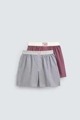 2-PACK OF COMBINED POPLIN BOXERS