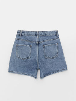Minnie ve Mickey Mouse Bask?l? K?z ?ocuk Jean ?ort - Waikiki фото 2