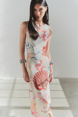 TRENDYOLMILLA Limited Edition Siyah S?rt Detayl? Bodycon Maxi Esnek Orme Elbise TWOSS25EL00484  фото 3