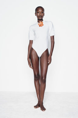 BODYSUIT WITH TRIM DETAIL - Zara фото 15